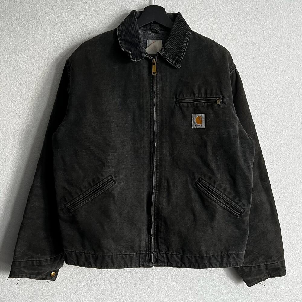Carhartt black detroit work wear jacket